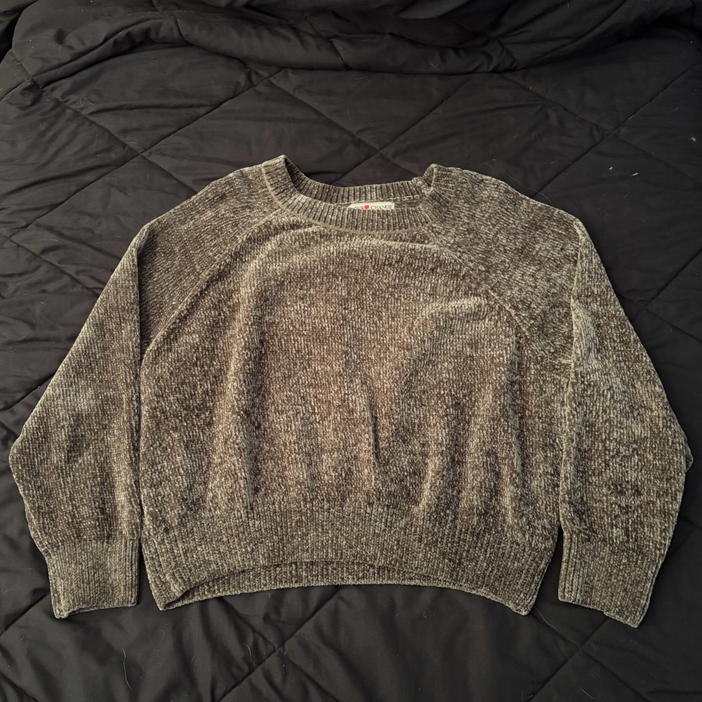 Love Change Green Cropped Sweater